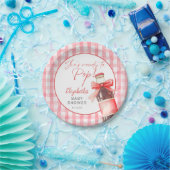 Ready To Pop Red Bow Soda Bottle Baby Shower Pappteller (Party)