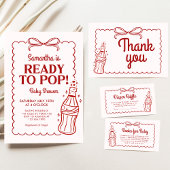 Ready to Pop Soda Baby Shower Einladung
