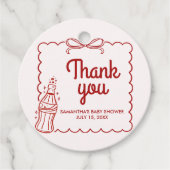 Ready to Pop Soda Baby Shower Geschenkanhänger (Vorderseite)