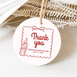 Ready to Pop Soda Baby Shower Geschenkanhänger