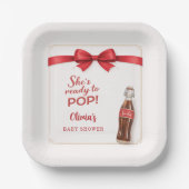 Ready to Pop Soda Baby Shower Pappteller (Vorderseite)