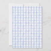 Ready To Pop Soda Bottle Blue Bow Baby Shower Einladung (Rückseite)