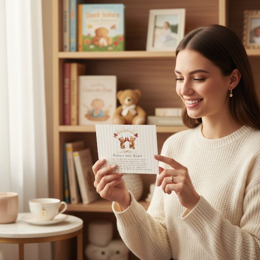 Ready to Pop Teddy Bears Baby Shower Napkins Begleitkarte