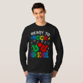 Ready To Rock High School Zurück zur Schule Gitarr T-Shirt (Vorne ganz)