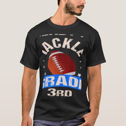 Ready To Tackle 3rd Grade Back To School Football T-Shirt (Vorderseite)