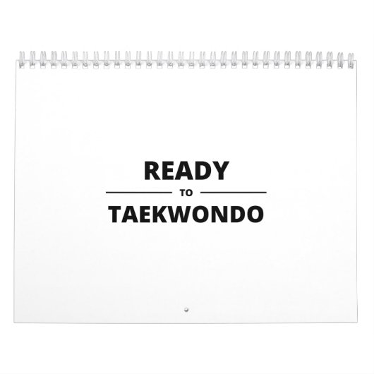 READY TO TAEKWONDO KALENDER (Titelbild)