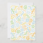 Ready Two Party Confetti Balloon 2nd Birthday  Einladung (Rückseite)