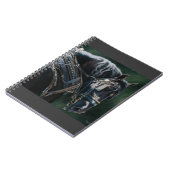 Ready & Willing Black Percheron Entwurf Pferd Notizblock (Linke Seite)