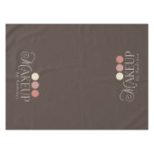 Readymade Logo Makeup Artist Tablecloth Runner Tischdecke (Vorderseite (Horizontal))
