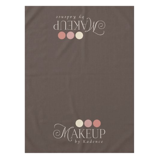Readymade Logo Makeup Artist Tablecloth Runner Tischdecke (Vorderseite)