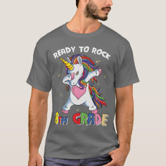 Readyo Rock 8. Klasse Dabbing-Einhorn-Geschenk T-Shirt