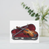 ReadytoPlayViolin081210 Postkarte (Stehend Vorderseite)