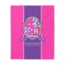 Reagan Buchstabe R Name bedeutet Schild pink lila