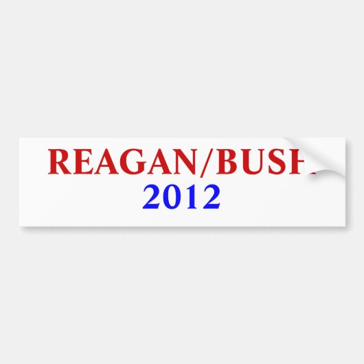 REAGAN/BUSH, 2012 AUTOAUFKLEBER (Vorne)