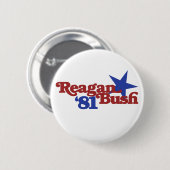 Reagan Bush 81 Button (Vorne & Hinten)