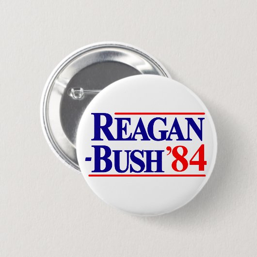 Reagan Bush 84 Button (Vorne & Hinten)