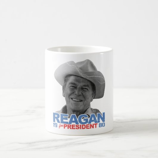 Reagan-Cowboy 1980 Kaffeetasse (Mittel)