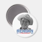 Reagan Cowboy 1980 Magnet (Vorderseite/Rückseite)