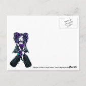 Reagan Cyber Goth Radioactive Fairy Art Postcard Postkarte (Rückseite)