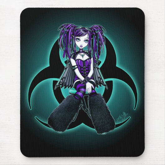 "Reagan" Cybergoth radioaktiver feenhafter Mousepad (Vorne)