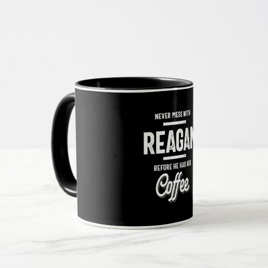 Reagan Name Funny Tasse (Vorderseite Links)