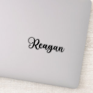 Reagan Name - Handgeschriebene Kalligrafie Aufkleber
