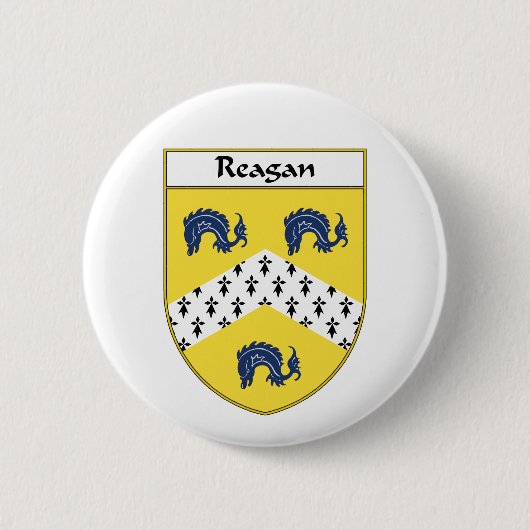 Reagan-Wappen/Familienwappen Button (Vorderseite)