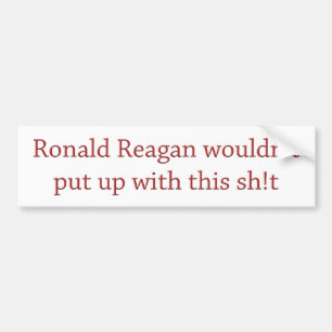 Reagan würde es nicht dulden autoaufkleber