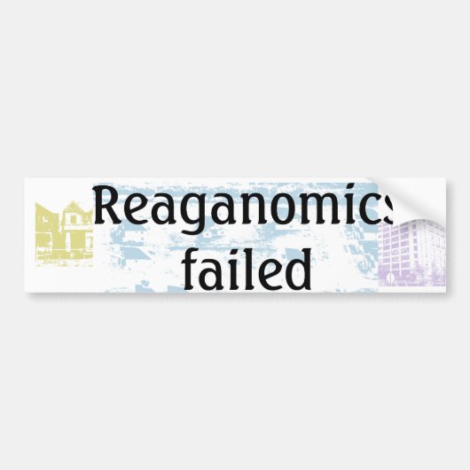 Reaganomics versagte autoaufkleber (Vorne)