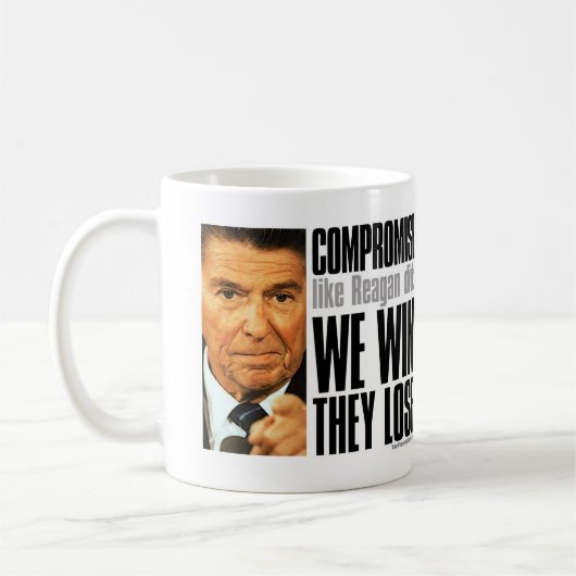 Reagans Kompromiss-Tasse Kaffeetasse (Links)