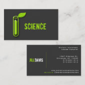 Reagenzglas-Blatt-coole Visitenkarte (Vorne/Hinten)