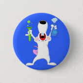 Reagenzglas-Labrador-Ratten-Knopf Button (Vorderseite)