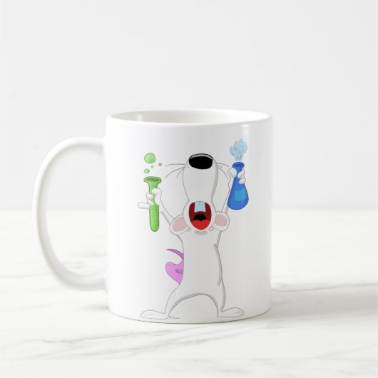 Reagenzglas-Labrador-Ratten-Tasse Kaffeetasse (Links)
