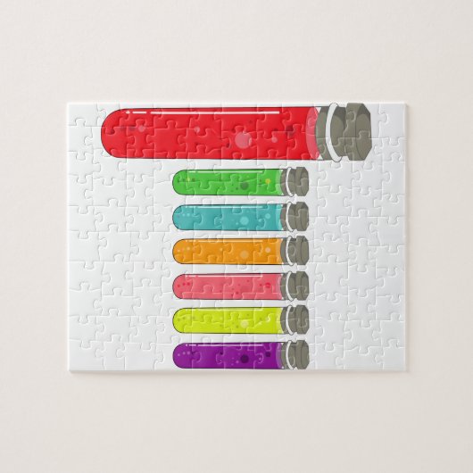 Reagenzgläser Puzzle (Horizontal)