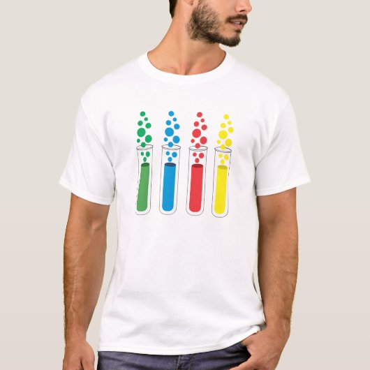Reagenzgläser T-Shirt (Vorderseite)