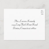 Reaktion auf die uAwg- und Schwarz-Flora-Swirle-Be Einladungspostkarte (Rückseite)