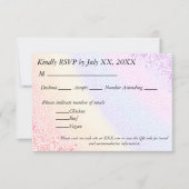 Reaktion auf Regenbogen_2 RSVP Karte (Vorderseite)