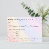 Reaktion auf Regenbogen_2 RSVP Karte (Stehend Vorderseite)