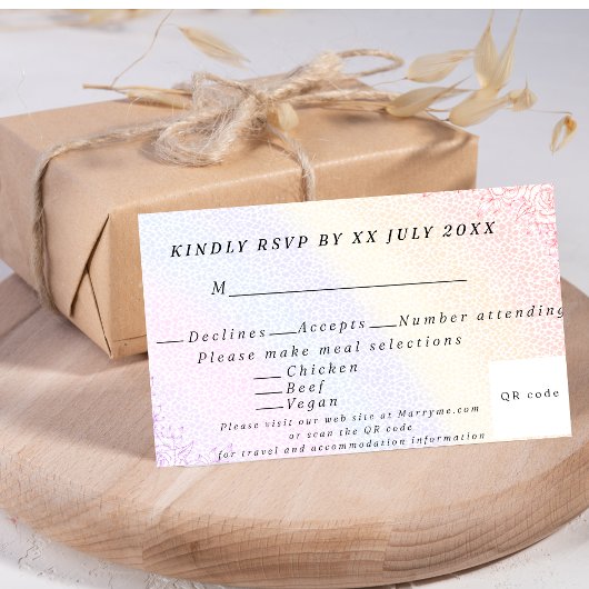 Reaktion auf Regenbogen_2 RSVP Karte