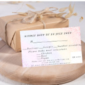 Reaktion auf Regenbogen RSVP Karte