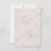 Reaktion der Pfauenfederung RSVP Karte (Rückseite)