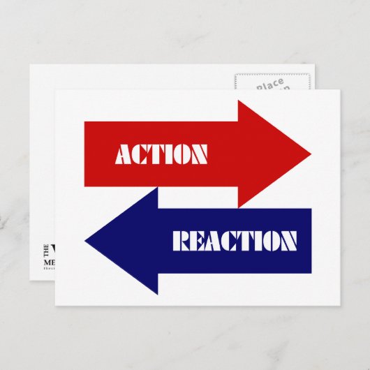 Reaktion Postkarte (Vorne/Hinten)