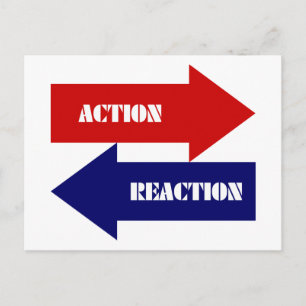 Reaktion Postkarte