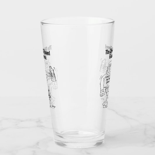 Real Ale oder Micro Pub Funny Cartoon Betrunken Glas (Links)