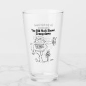 Real Ale oder Micro Pub Funny Cartoon Betrunken Glas (Vorderseite)