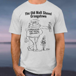 Real Ale oder Micro Pub Funny Cartoon Betrunken T-Shirt