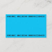 Real Alien Writing - Blue Visitenkarte (Rückseite)