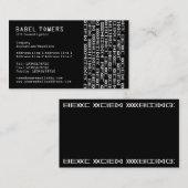 Real Alien Writing Visitenkarte (Vorne/Hinten)