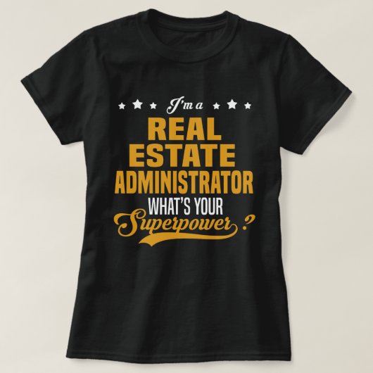 Real Anwesen Administrator T-Shirt (Design vorne)
