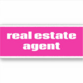 Real Anwesen Agent Aufkleber (Vorderseite)